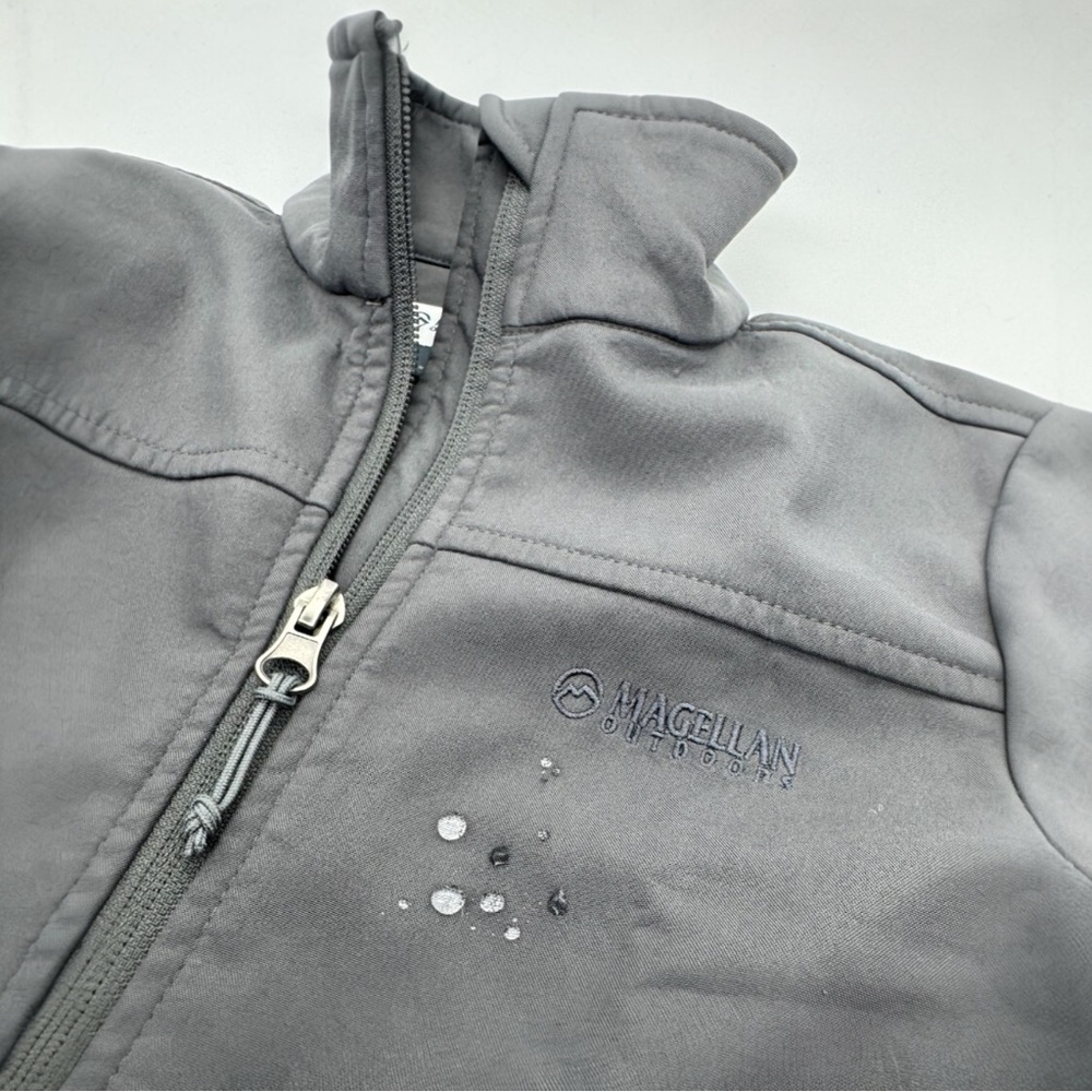 Magellan Outdoors Kids Gray Zip-Up Water Resistant Coat Jacket Sz Small - Picture 5 of 5